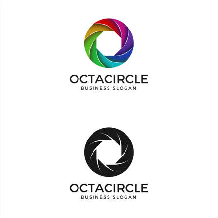 Abstract Harmony Circle Color Logoのイラスト素材