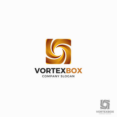 ãVortex Box Logo Templateのイラスト素材