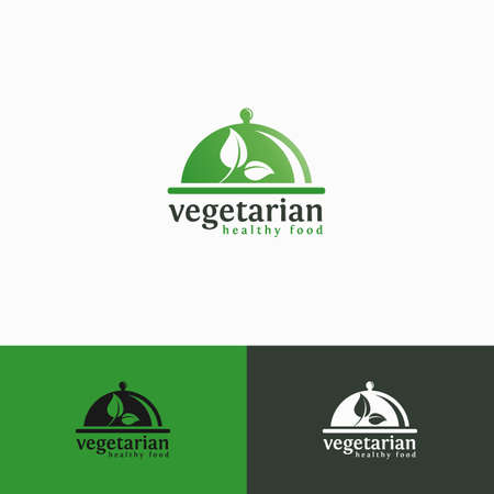 Stylish Healthy Food Restaurant Logoのイラスト素材