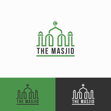 Islamic praying Place logoのイラスト素材
