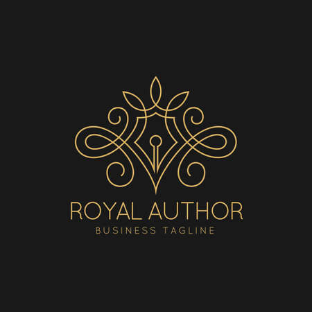 Royal Author Logo Templateのイラスト素材