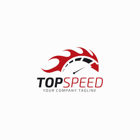 Top Speed - Auto Hot Race Logo Templateのイラスト素材