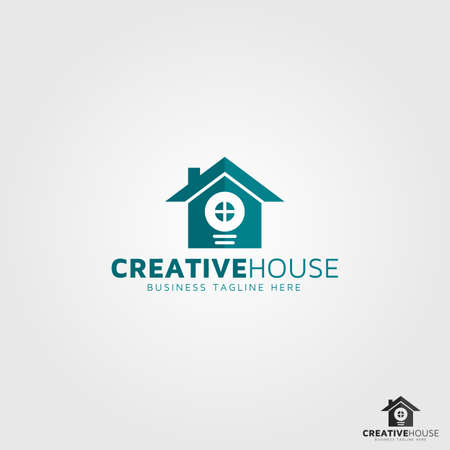Creative house is an stylish education house logoのイラスト素材
