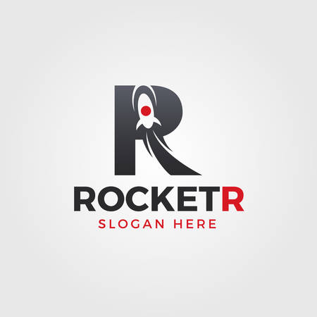 Rocket - Letter R Logo Templateのイラスト素材