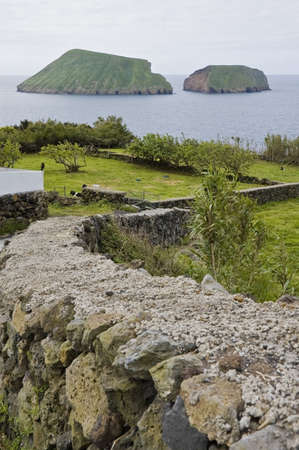 Islet of Goats, Terceira Island, Azores, Portugalの写真素材