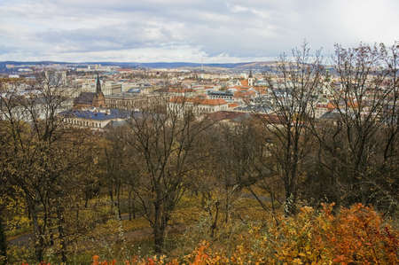 Brno skyline view, Czech Republicの写真素材