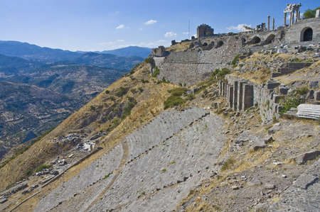 Ruins of Pergamo, southwest Turkeyの写真素材