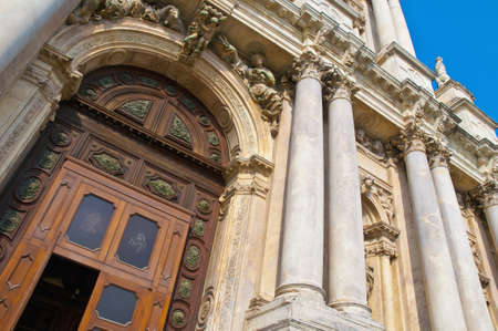 Degli Scalzi church entrance located at Venice, Italyの写真素材