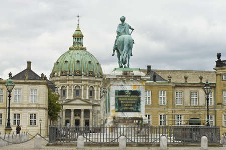 Amalienborg Square located at Copenhagen, Denmarkの写真素材