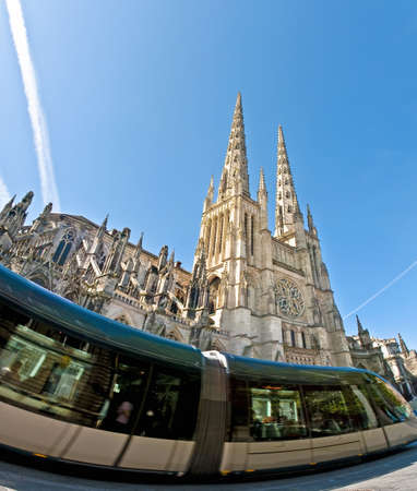 Exterior of the Cathedral of Saint Andre located at Bordeaux, France