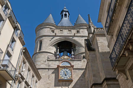 Clock of the Grosse Cloche door at Bordeaux, France