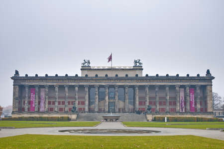 Altes Museum (Old Museum) located on Museum Island, a UNESCO-designated World Heritage Site on Berlin, Germanyのeditorial素材