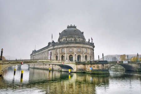 Bode Museum located on Museum Island, a UNESCO-designated World Heritage Site on Berlin, Germanyのeditorial素材
