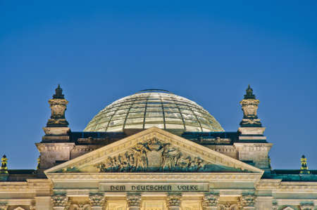 The Bundestag (Federal Parliament) at Berlin is the supreme legislative organ of the Federal Republic of Germanyのeditorial素材