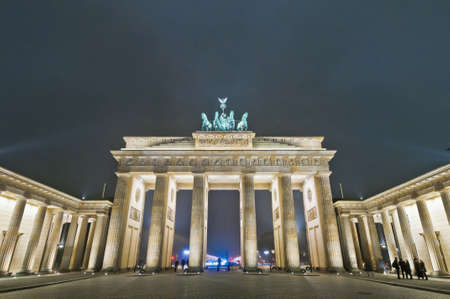 The Brandenburger Tor (Brandenburg Gate) is the ancient gateway to Berlin, Germanyのeditorial素材