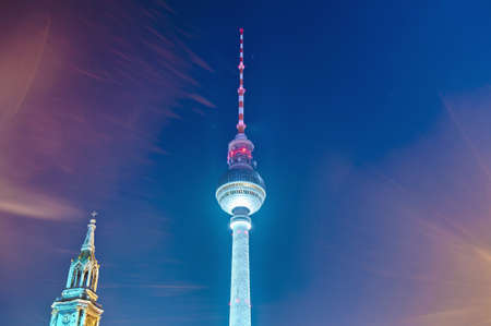 Fernsehturm (Television Tower) located at Alexanderplatz in Berlin, Germany