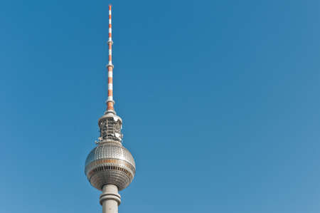 Fernsehturm (Television Tower) located at Alexanderplatz in Berlin, Germanyのeditorial素材