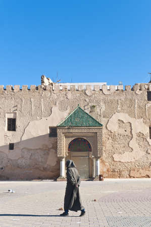 El Hedim square wall at Meknes, Moroccoのeditorial素材
