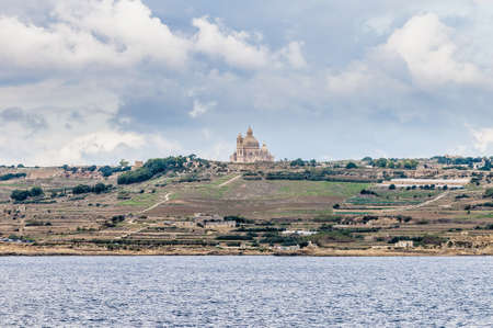Santa Cilja Church on the southeast side of the Maltese island of Gozo.の写真素材