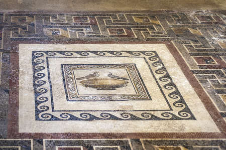 Roman Domus, a country villa just outside the walls of Mdina, Maltaの写真素材