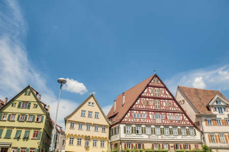 Market Square (Marktplatz) in Esslingen am Neckar town near Stuttgart, Germanyのeditorial素材