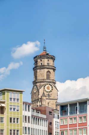 Collegiate Church (Stiftskirche) in Stuttgart, Germanyのeditorial素材