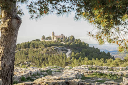 Hermitage at Calaceite in Teruel, Spain's Aragon Provinceの写真素材