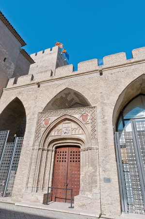 San Martin Chapel within the Aljaferia Palace at Zaragoza, Spainの写真素材