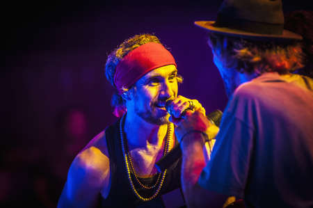 BARCELONA - SEP 22: Spanish singer Macaco performs at the Hard Rock Rocks La Merce concert within La...
