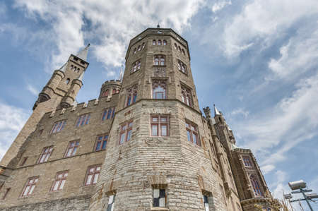 Hohenzollern Castle (Burg Hohenzollern) at the swabian region of Baden-Wurttemberg, Germanyのeditorial素材