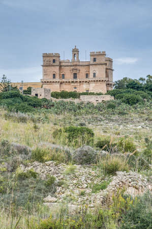 Selmun Castle, originally built by the Knights of St John in 1783 in Maltaのeditorial素材