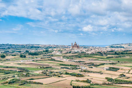 Santa Cilja Church on the southeast side of the Maltese island of Gozo.の写真素材
