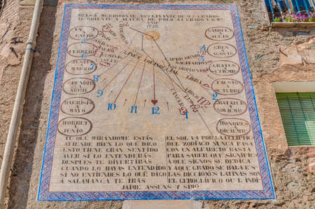 Porrera's astronomical solar clock in Tarragona, Spain's Catalonia Provinceの写真素材