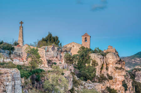 Saint Mary church located at Siurana in Tarragona, Spain's Catalonia Province