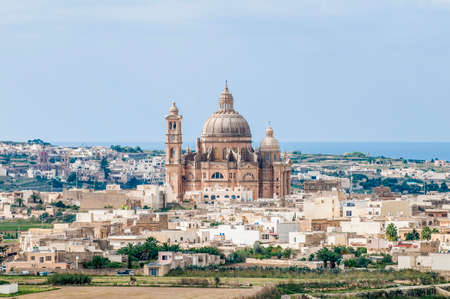 Santa Cilja Church on the southeast side of the Maltese island of Gozo.の写真素材