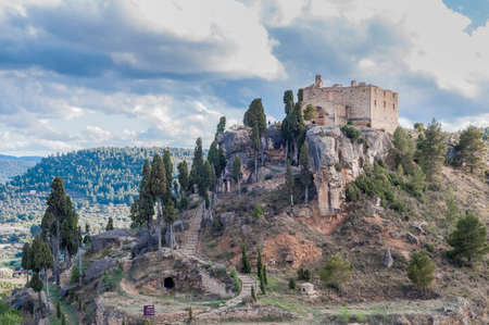 La Fresneda village general view in Teruel, Spain's Aragon Provinceの写真素材