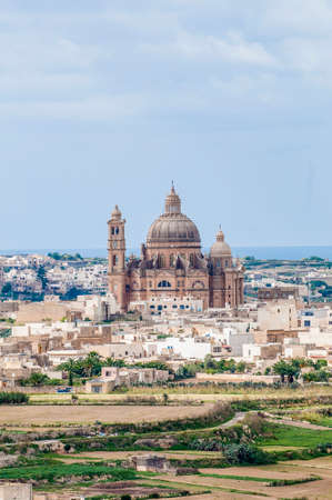 Santa Cilja Church on the southeast side of the Maltese island of Gozo.の写真素材