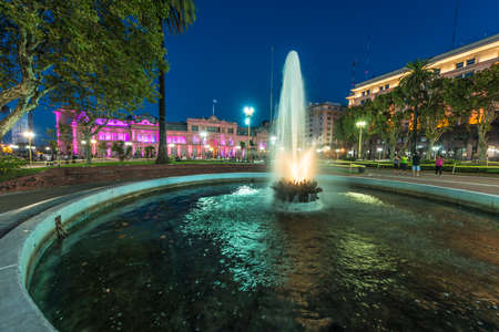BUENOS AIRES, ARGENTINA - MAR 29: Plaza de Mayo (May Square), the main square in the Monserrat neighborhood of central Buenos Aires on Mar 29, 2013 in Buenos Aires, Argentina.のeditorial素材