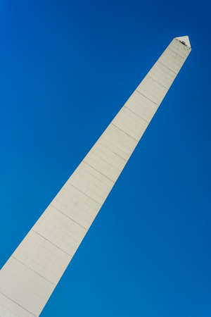 The Obelisk (El Obelisco), the most recognized landmark in Buenos Aires, Argentina.のeditorial素材
