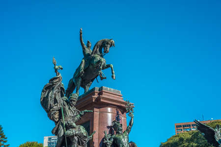 Plaza San Martin (San Martin Square), a park located in the Retiro neighbourhood of Buenos Aires, Argentina.のeditorial素材