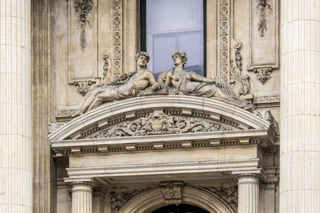 The Bourse de Bruxelles or Beurs van Brussel (Brussels Stock Exchange), Belgium.