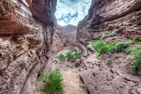 Devil's Throat (Garganta del Diablo) area on Quebrada de las Conchas near Cafayate city in Salta...