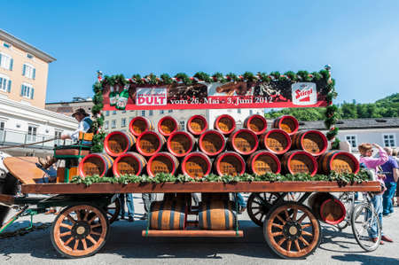 SALZBURG, AUSTRIA - MAY 26: Salzburger Dult Festzug parade celebration on May 26, 2012 in Salzburg, Austria.のeditorial素材
