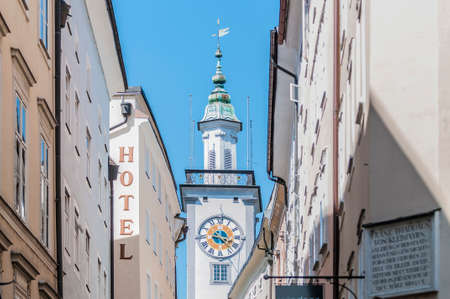 Old City Hall (Altes Rathaus) located at Salzburg, Austriaのeditorial素材