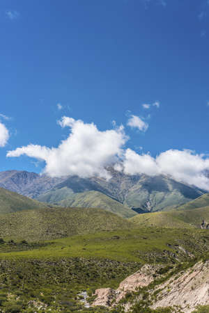 Route 307 on it's way through Calchaqui Valley in Tucuman province, northern Argentina.の写真素材