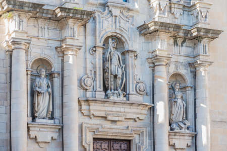 Saint George Church facade in A Coruna, Galicia, Spainの写真素材