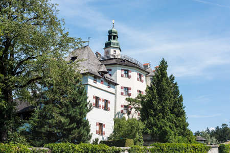 Ambras Castle (Schloss Ambras) a Renaissance sixteenth century castle and palace located in the hills above Innsbruck, Austria.のeditorial素材