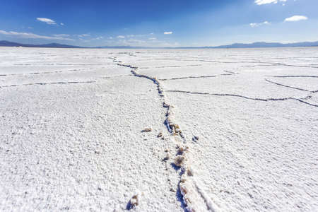 The Salinas Grandes salt flats in Jujuy province, northern Argentina.の写真素材