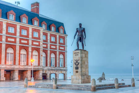 Almirante Brown Square in the coastal city of Mar del Plata in Buenos Aires province, Argentinaのeditorial素材