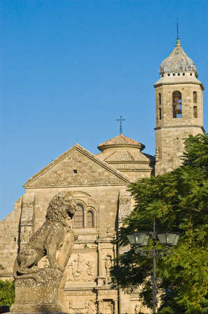 El Salvador church located at Ubeda, Andalucia, Spainのeditorial素材